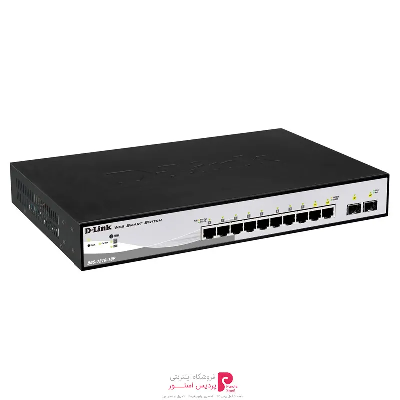 دی لينک سوييچ 10 پورتی گيگابيت DGS-1210-10P - دی لينک سوييچ 10 پورتی گيگابيت DGS-1210-10P
