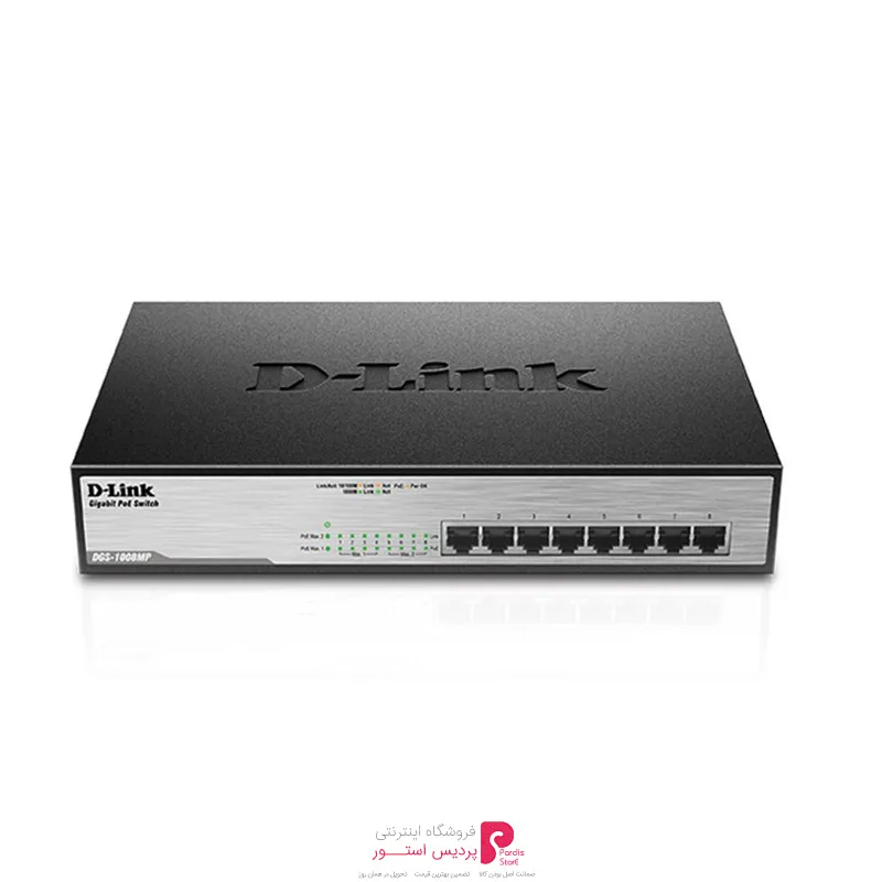 سوييچ 8 پورت POE دی-لينک مدل DGS-1008MP - سوييچ 8 پورت POE دی-لينک مدل DGS-1008MP