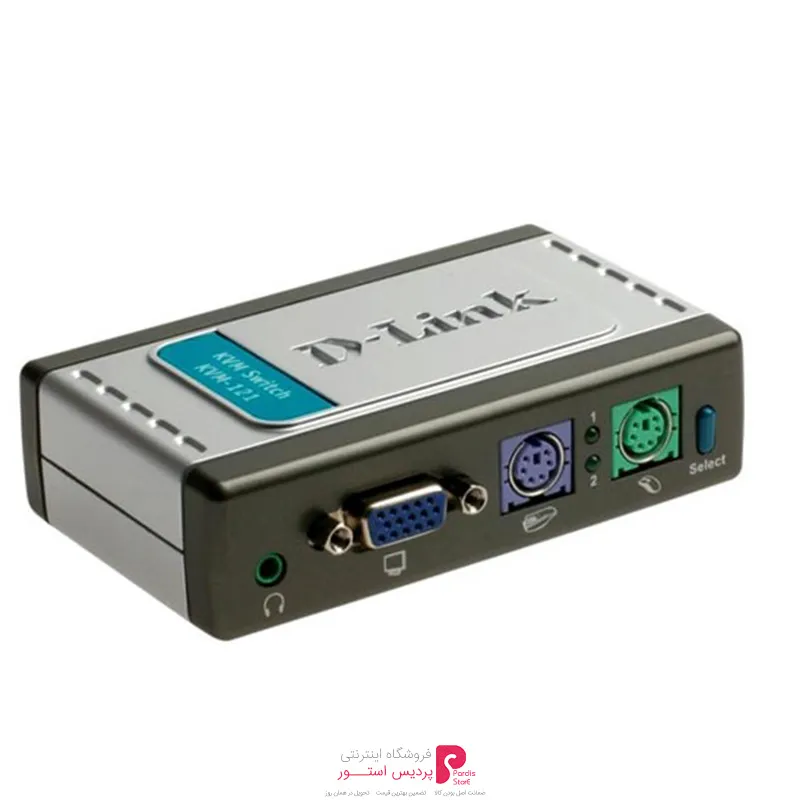 سوييچ 2 پورت KVM همراه با پشتيبانی از صدای دی-لينک مدل KVM-121 - سوييچ 2 پورت KVM همراه با پشتيبانی از صدای دی-لينک مدل KVM-121