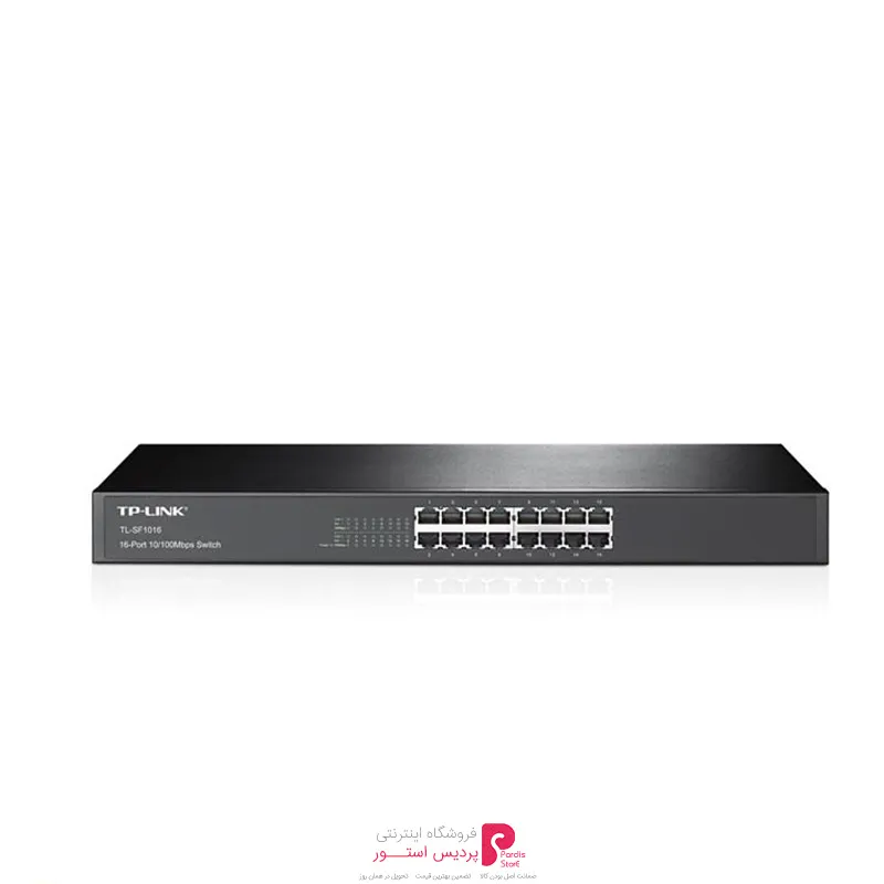 سوئیچ 16 پورت غیرمدیریتی و رکمونت تی پی-لینک مدل TP-LINK TL-SF1016 - سوئیچ 16 پورت غیرمدیریتی و رکمونت تی پی-لینک مدل TP-LINK TL-SF1016