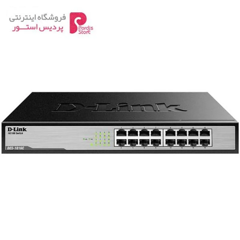 سوییچ 16 پورت دسکتاپی دی-لینک مدل DES-1016C - 0