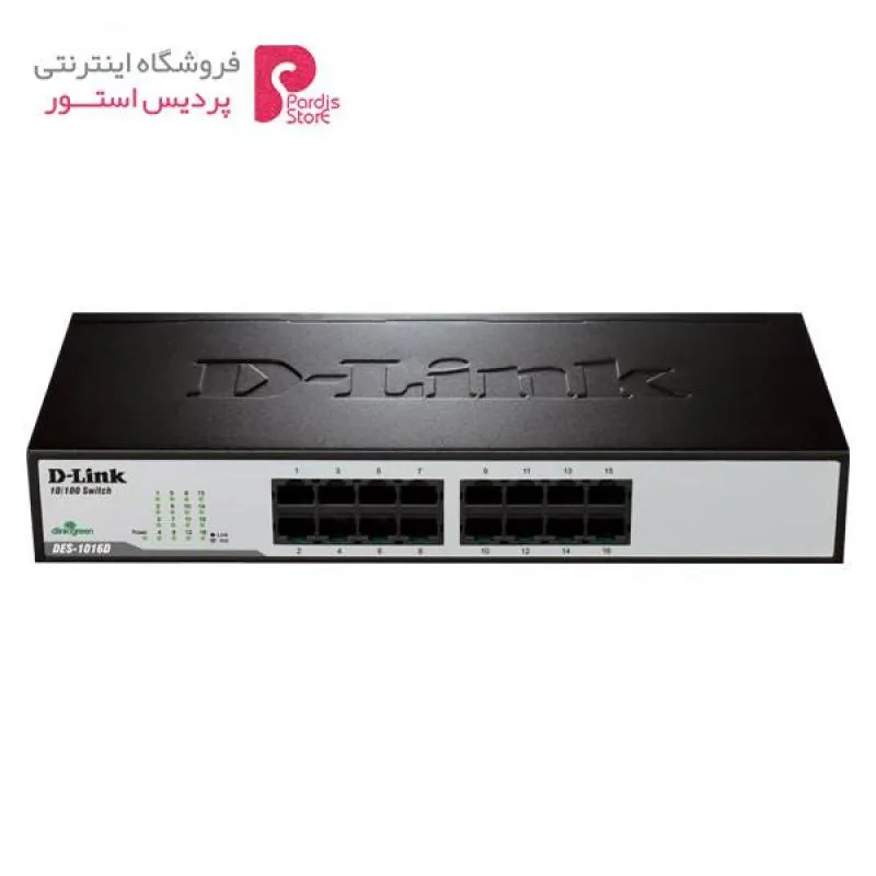 سوییچ 16 پورت غیر مدیریتی و دسکتاپ دی-لینک مدل DES-1016D - 0