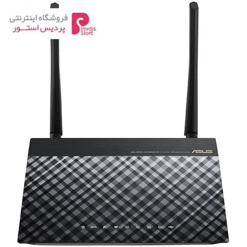 مودم روتر ADSL2 Plus بی سیم N300 ایسوس مدل DSL-N14U-b1 - 0