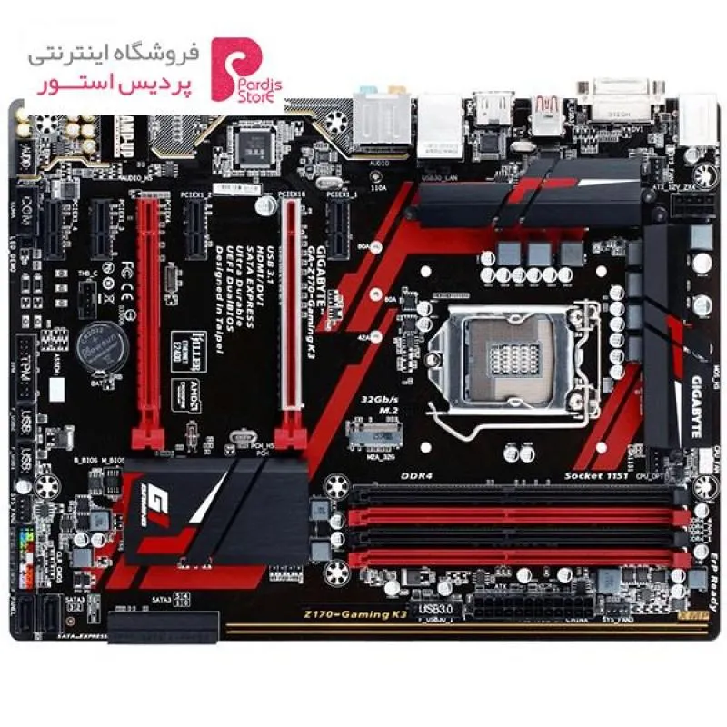 مادربرد گیگابایت مدل GA-Z170-GAMING K3 rev1.1 - 0