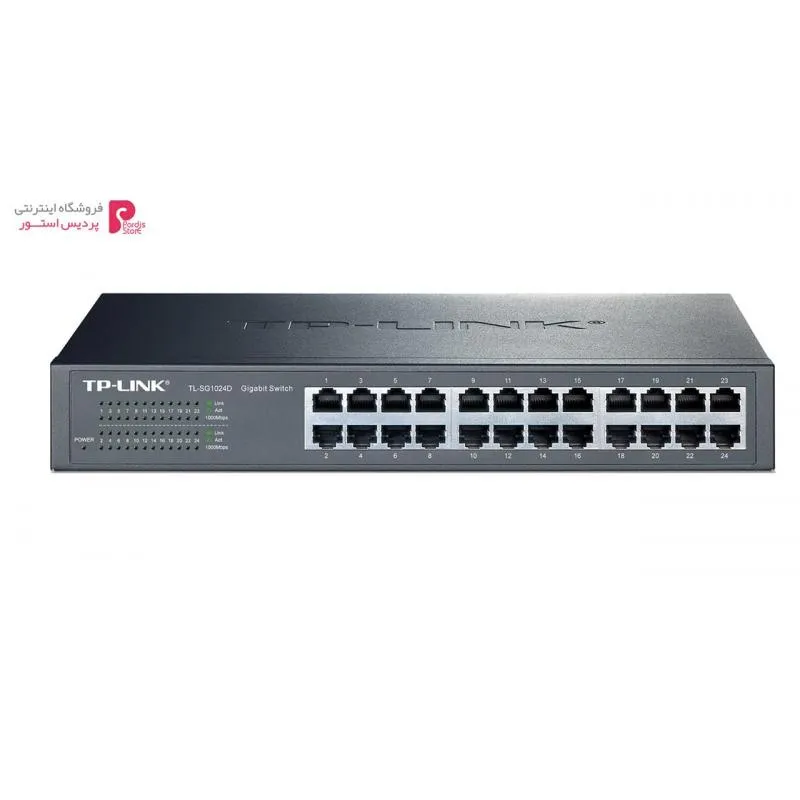 سوییچ 24 پورت تی پی لینک مدل TL-SG1024D V5 - 0