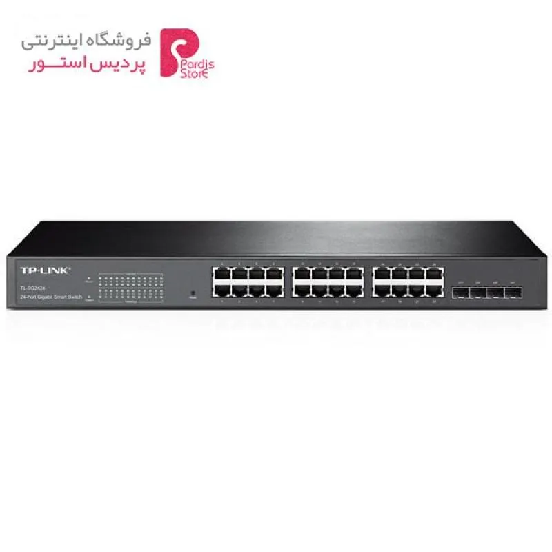 سوییچ گیگابیتی 24 پورت تی پی-لینک مدل TL-SG2424P - 0