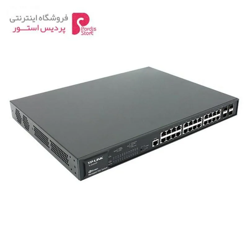 سوییچ مدیریتی گیگابیتی 24 پورت PoE Plus تی پی-لینک به همراه 4 پورت Combo SFP مدل TL-SG3424P - 0