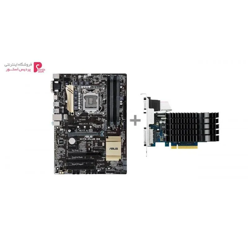 مادربرد ایسوس مدل H170-PLUS D3 به همراه کارت گرافیک ایسوس مدل GT730-SL-2GD3-BRK - 0
