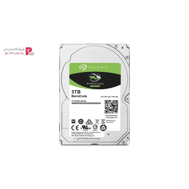 هارددیسک اینترنال سیگیت مدل BarraCuda ST3000LM024 ظرفیت 3 ترابایت - 0