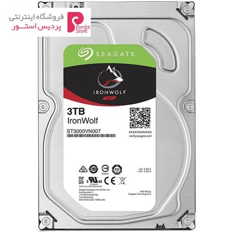 هارددیسک اینترنال سیگیت مدل IronWolf ST3000VN007 ظرفیت 3 ترابایت - 0