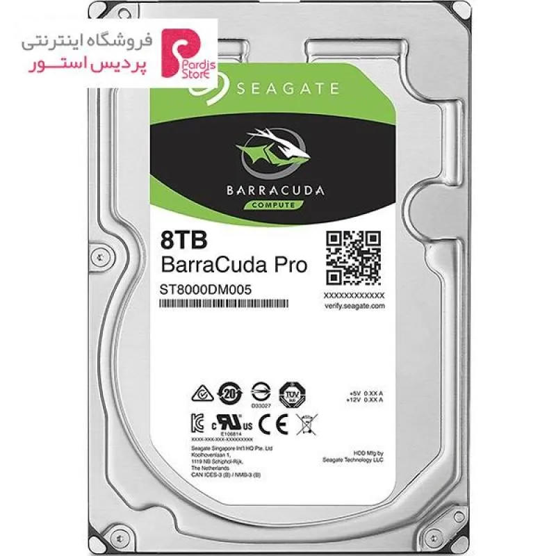 هارددیسک اینترنال سیگیت مدل BarraCuda Pro ST8000DM005 ظرفیت 8 ترابایت - 0