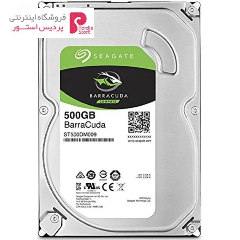 هارددیسک اینترنال سیگیت مدل BarraCuda ST500DM009 ظرفیت 500 گیگابایت - 0