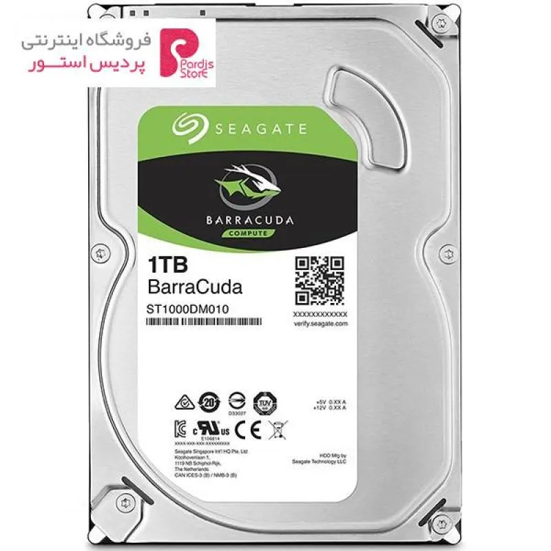 هارددیسک اینترنال سیگیت مدل BarraCuda ST1000DM010 ظرفیت 1 ترابایت - 0