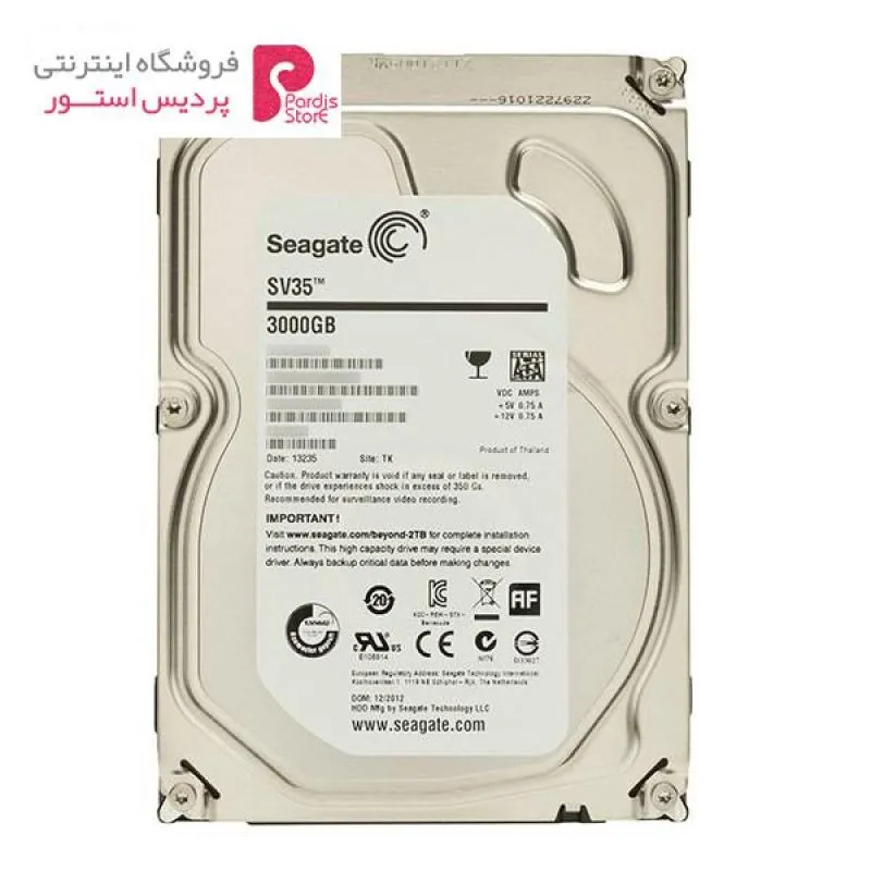 هارد دیسک اینترنال سیگیت مدل SV35.6 ظرفیت 2 ترابایت 64 مگابایت کش ST2000VX000 - 0