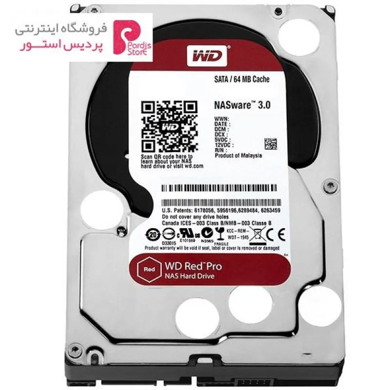 هارددیسک اینترنال وسترن دیجیتال مدل Red Edition Pro ظرفیت 2 ترابایت 64 مگابایت کش WD2001FFSX - 0