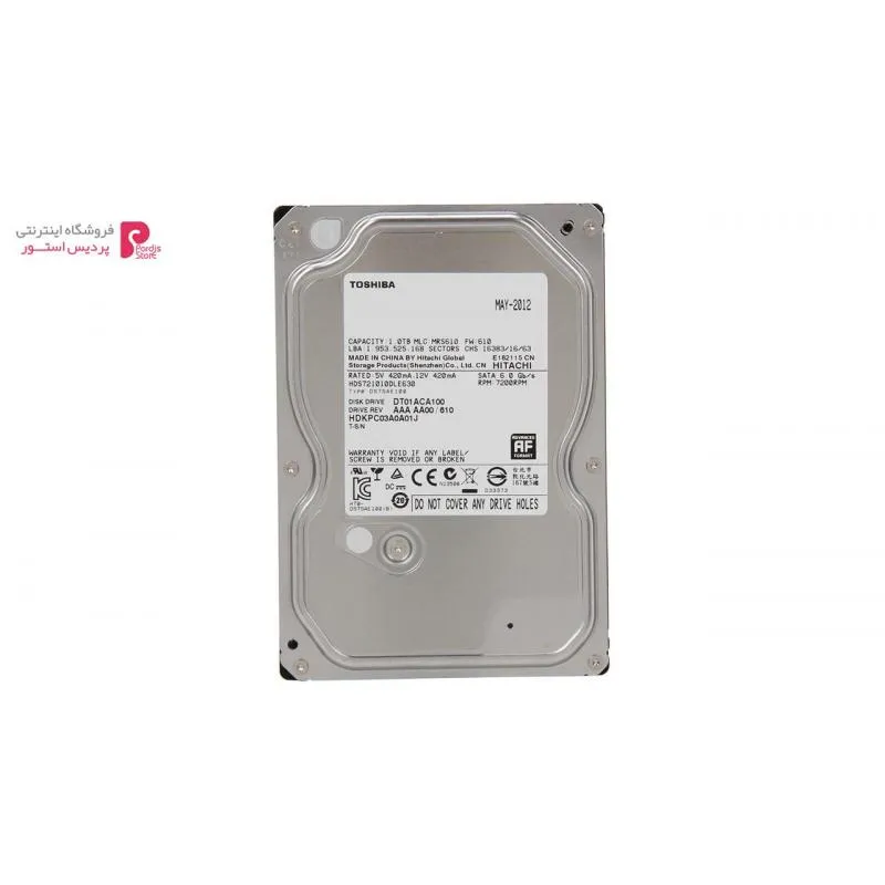هارددیسک اینترنال توشیبا مدل P300 HDWD120UZSVA ظرفیت 2 ترابایت - هارددیسک اینترنال توشیبا مدل P300 HDWD120UZSVA ظرفیت 2 ترابایت