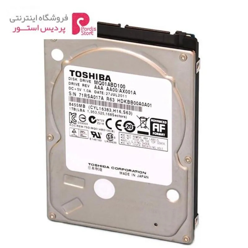 هارد دیسک اینترنال 2.5 اینچی توشیبا مدل MQ01ABD100 ظرفیت 1 ترابایت - 0