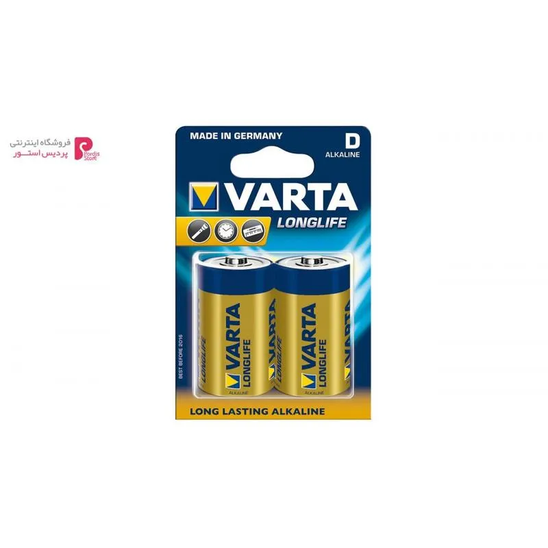 باتری D وارتا مدل LongLife Alkaline LR20 بسته 2 عددی - 0