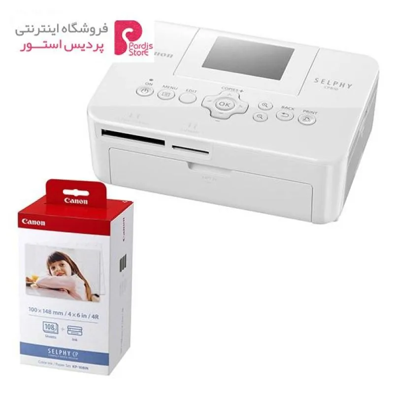 پرینتر کانن مدل Selphy CP810 همراه با کارتریج KP 108IN - 0