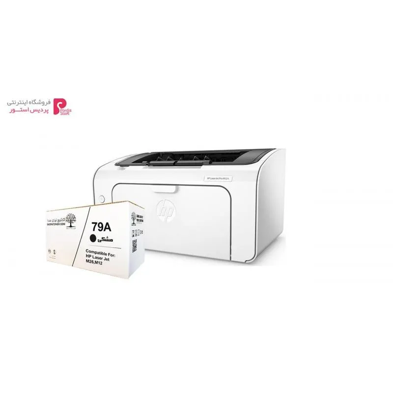 پرینتر لیزری اچ پی مدل LaserJet Pro M12a به همراه تونر سدرا 79a