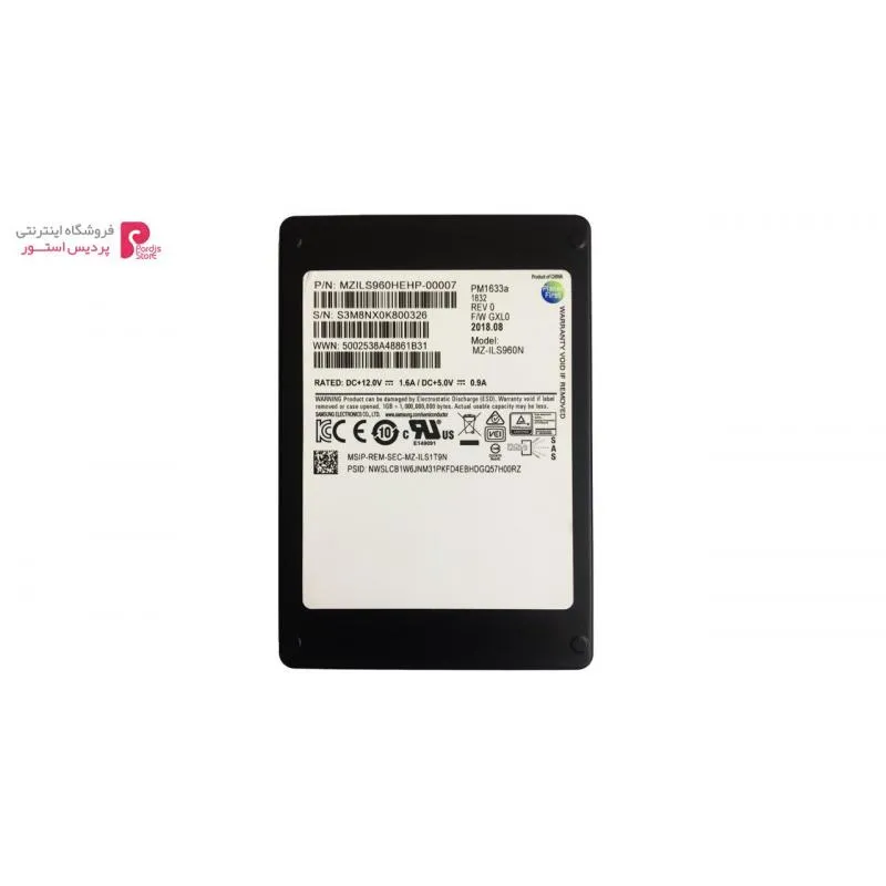 اس اس دی سرور سامسونگ مدل PM1633a ظرفیت 960 گیگابایت - 0