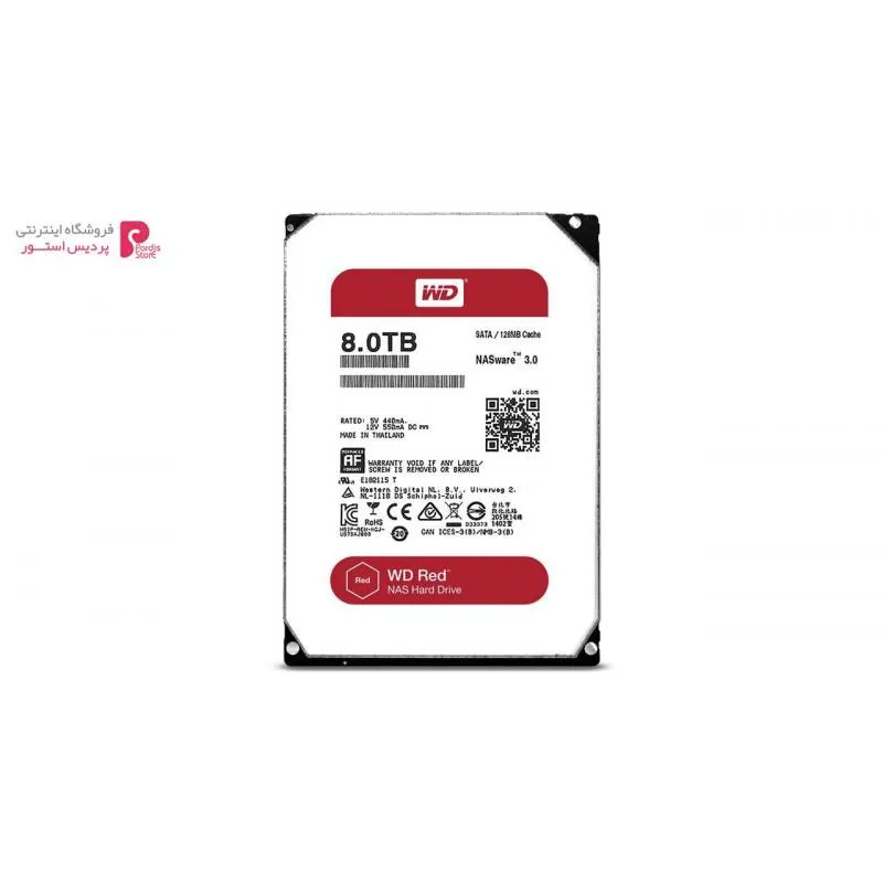 هارددیسک اینترنال وسترن دیجیتال مدل WD80EFZX - هشت ترابایت - 0