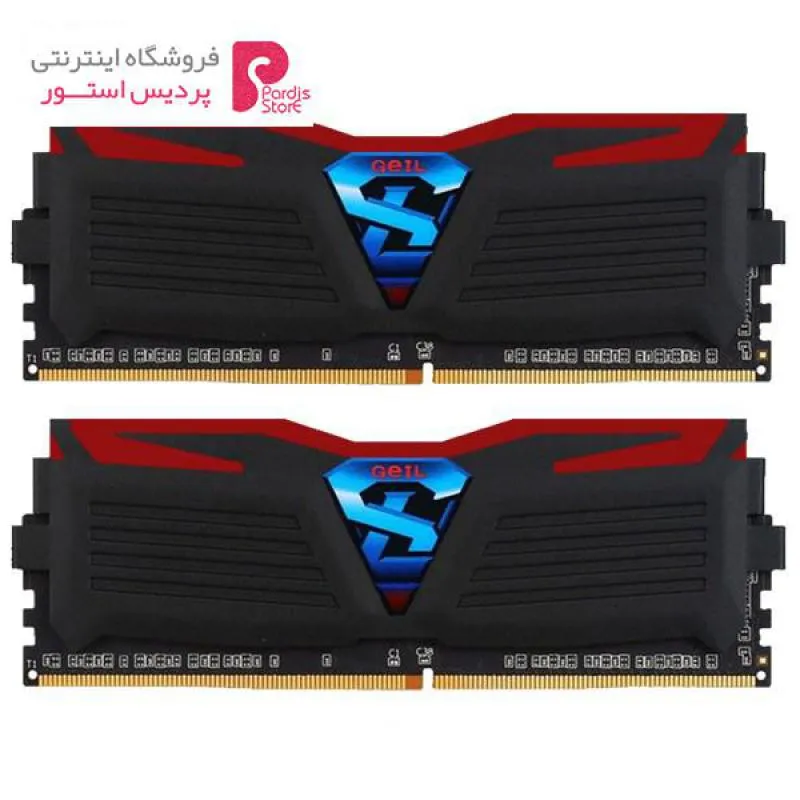 رم دسکتاپ DDR4 دو کاناله 2400 مگاهرتز CL14 گیل مدل Super Luce سری مشکی ظرفیت 32 گیگابایت - 0