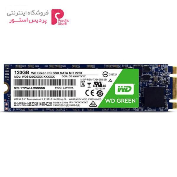 حافظه SSD وسترن دیجیتال مدل GREEN WDS120G1G0B ظرفیت 120 گیگابایت - 0