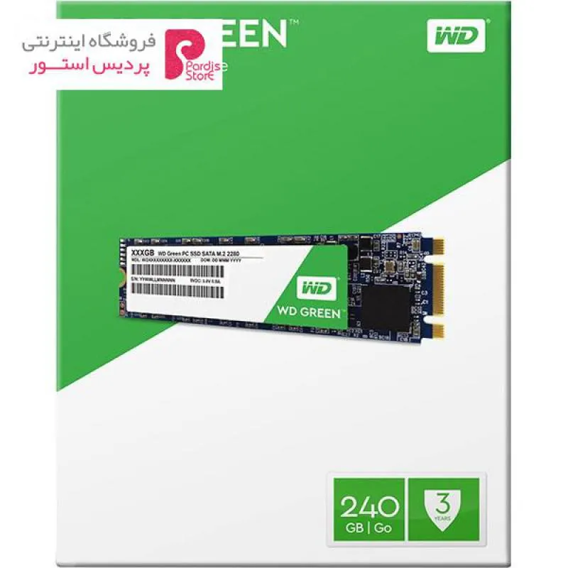 حافظه SSD وسترن دیجیتال مدل GREEN WDS240G1G0B ظرفیت 240 گیگابایت - 0