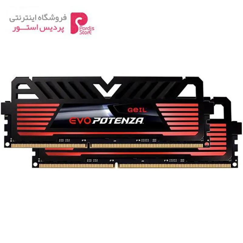 رم دسکتاپ DDR3 دو کاناله 1866 مگاهرتز CL10 گیل مدل Evo Potenza ظرفیت 16 گیگابایت - رم دسکتاپ DDR3 دو کاناله 1866 مگاهرتز CL10 گیل مدل Evo Potenza ظرفیت 16 گیگابایت