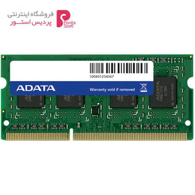 رم لپ تاپ ای دیتا مدل DDR3L 1600MHz ظرفیت 8 گیگابایت - 0