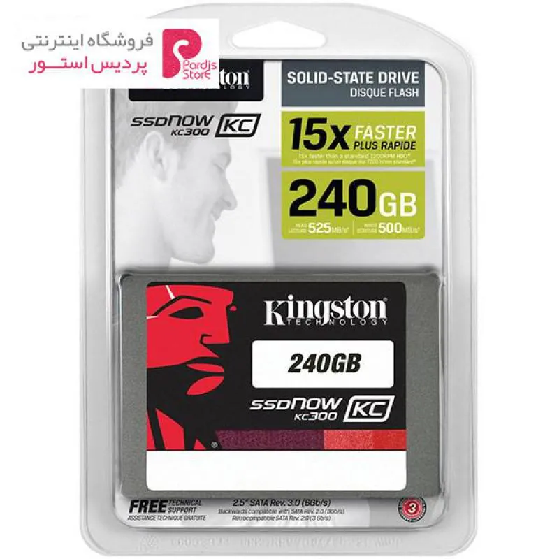 حافظه SSD کینگستون مدل KC300 ظرفیت 240 گیگابایت - 0