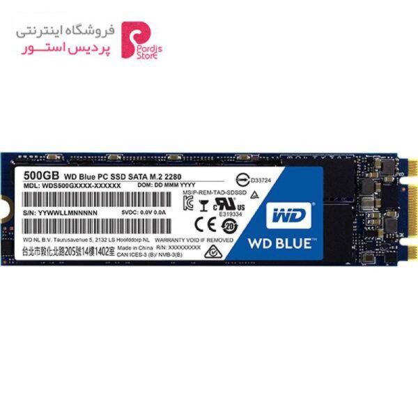 حافظه SSD وسترن دیجیتال مدل WDS500G1B0B ظرفیت 500 گیگابایت - 0