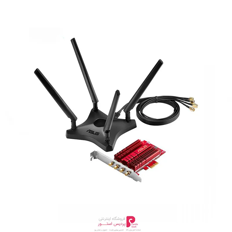 کارت شبکه بی سیم ایسوس مدل PCE-AC88 4×4 - کارت شبکه بی سیم ایسوس مدل PCE-AC88 4×4