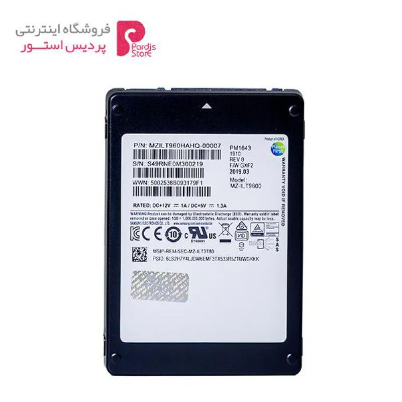 اس اس دی اینترنال سامسونگ مدل PM1643 ظرفیت 960 گیگابایت - 0