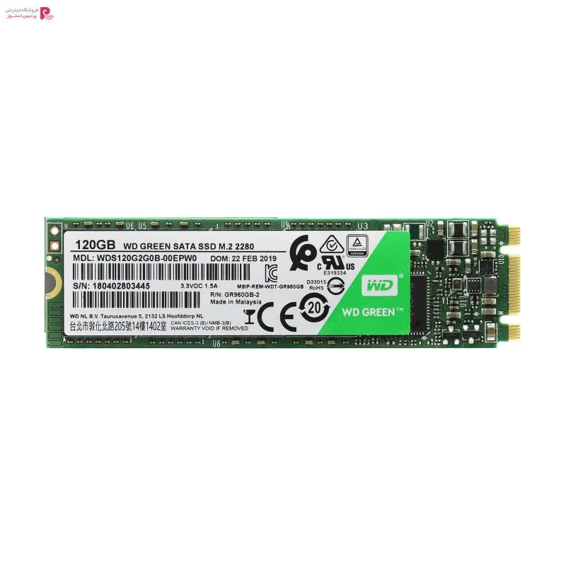 اس اس دی اینترنال وسترن دیجیتال مدل GREEN WDS120G2G0B ظرفیت 120 - اس اس دی اینترنال وسترن دیجیتال مدل GREEN WDS120G2G0B ظرفیت 120