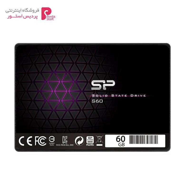 اس اس دی اینترنال سیلیکون پاور مدل S60 ظرفیت 60 گیگا بایت Silicon Power S60 60GB MLC SATA III SSD Drive - 0