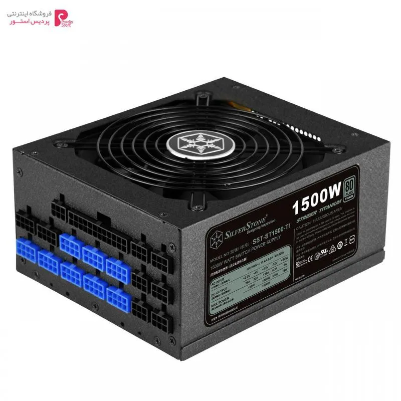 منبع تغذیه کامپیوتر سیلوراستون مدل Strider Titanium SST-ST1500-TI Silverstone Strider Titanium SST-ST1500-TI Computer Power Supply - 0