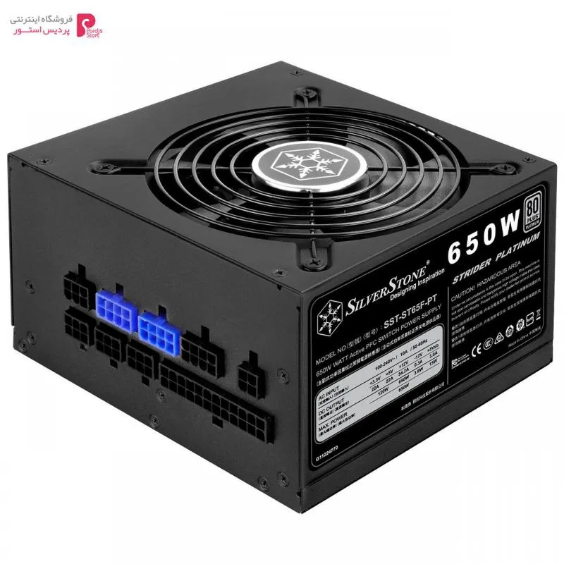 منبع تغذیه کامپیوتر سیلوراستون مدل Strider Platinum SST-ST65F-PT Silverstone Strider Platinum SST-ST65F-PT Computer Power Supply - 0