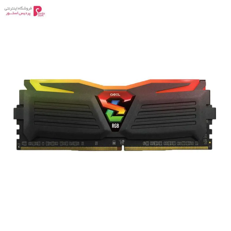 رم دسکتاپ DDR4 تک کاناله 2400 مگاهرتز CL16 گیل مدل Super Luce RGB lite ظرفیت 16 گیگابایت Geil Super Luce RGB lite DDR4 2400MHz CL16 Single Channel Desktop RAM 16GB - 0