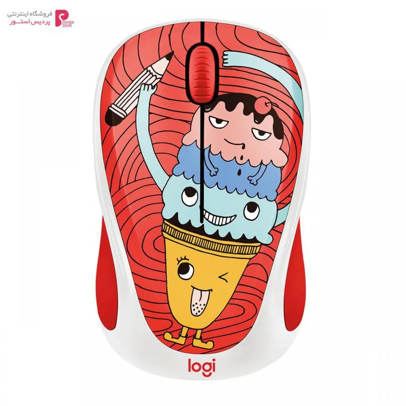 ماوس بی سیم لاجیتک مدل M238 طرح TRIPLE SCOOP Logitech M238 TRIPLE SCOOP Design Wireless Mouse - 0