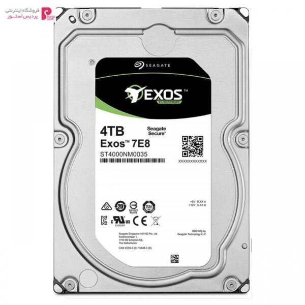 هارد دیسک اینترنال سیگیت مدل Exos ST4000NM0035 ظرفیت 4 ترابایت Seagate Exos ST4000NM0035 Internal Hard Drive 4TB - 0