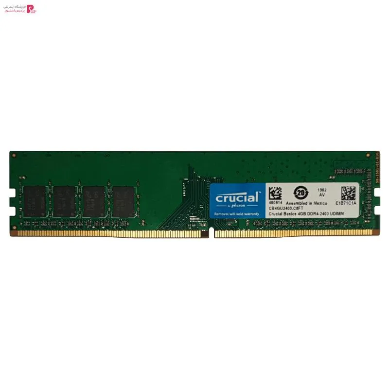 رم دسکتاپ DDR4 تک کاناله 2400 مگاهرتز CL17 کروشیال مدل Basics ظرفیت 4 گیگابایت - 0