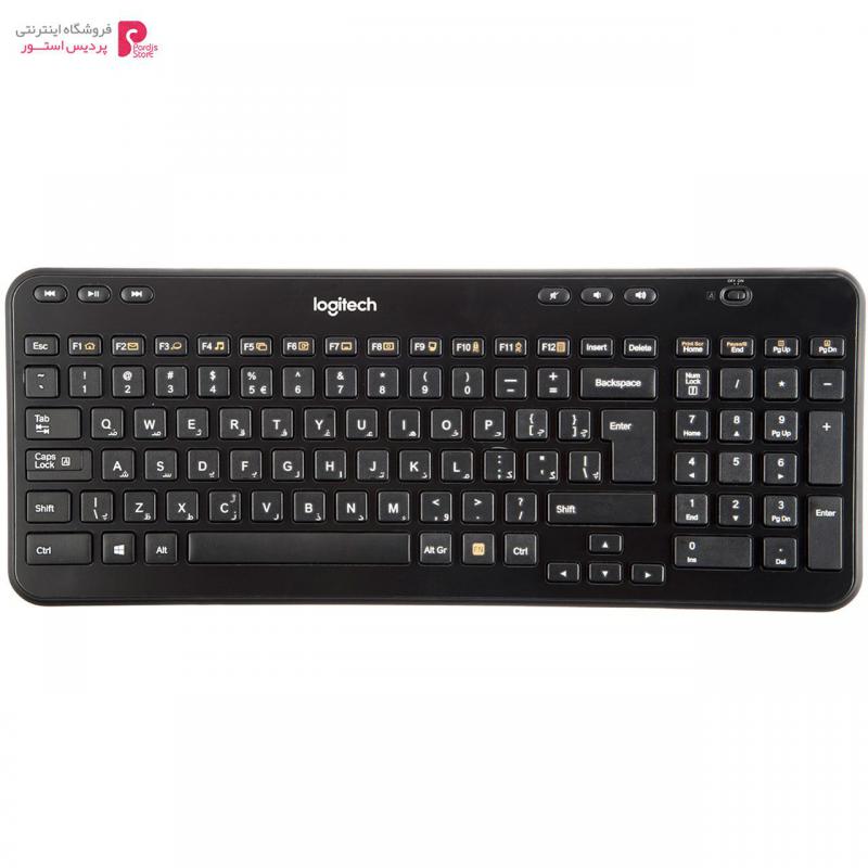 کیبورد لاجیتک مدل K360 با حروف فارسی - 0