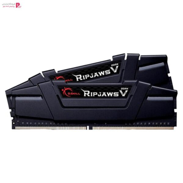 رم دسکتاپ DDR4 دو کاناله 3200 مگاهرتز CL16 جی اسکیل مدل ripjaws v ظرفیت 32 گیگابایت بسته دو عددی - 0
