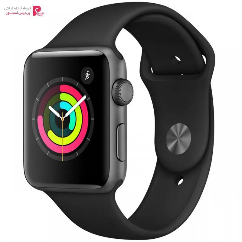 اپل واچ 3 مدل 42mm Space Aluminum Case with Sport Band - اپل واچ 3 مدل 42mm Space Aluminum Case with Sport Band
