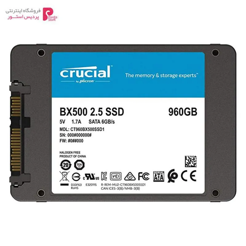 اس اس دی کروشیال BX500 960GB