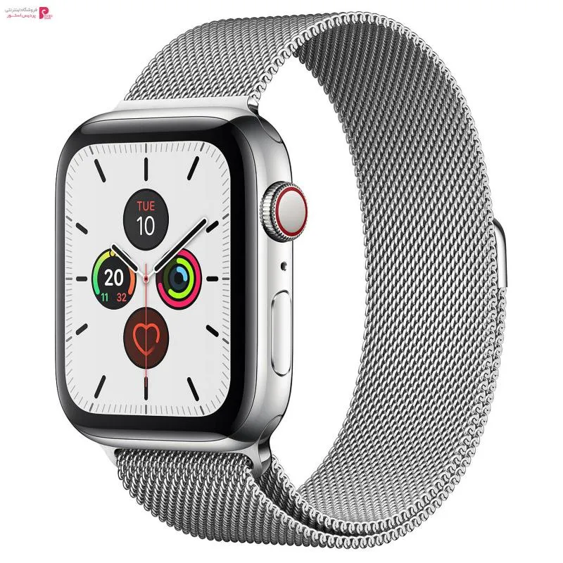 اپل واچ سری 5 مدل 44mm Stainless Steel Case with Milanese Loop - اپل واچ سری 5 مدل 44mm Stainless Steel Case with Milanese Loop
