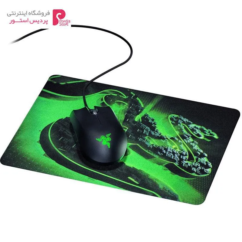 ماوس ریزر Abyssus Lite به همراه ماوس پد Goliathus Mobile - ماوس ریزر Abyssus Lite به همراه ماوس پد Goliathus Mobile