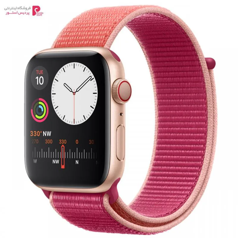 ساعت هوشمند اپل واچ سری 5 44mm Aluminum Case With Woven Nylon Band - ساعت هوشمند اپل واچ سری 5 44mm Aluminum Case With Woven Nylon Band